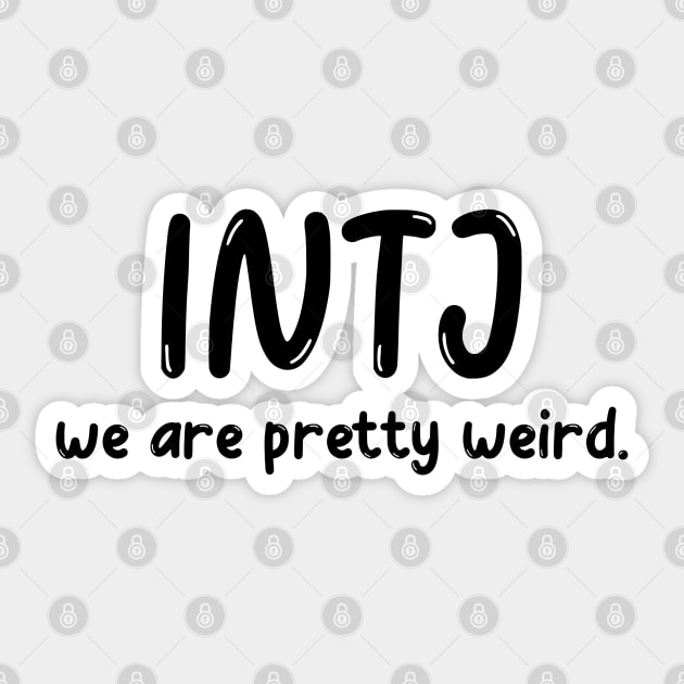 INTJ Personality (MBTI) Sticker by JC's Fitness Co.